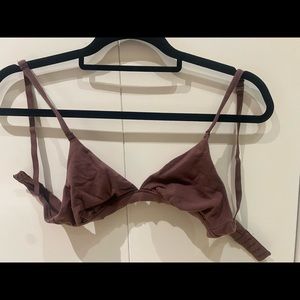 SKIMS XXS brown fits everybody bralette no tags never worn